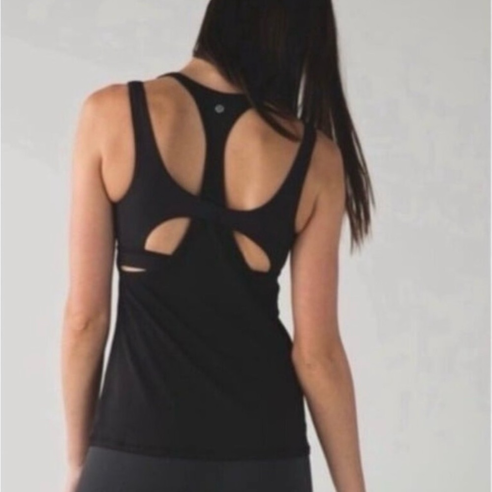 LULULEMON All Sport Support Tank with Built In Sports Bra size 6